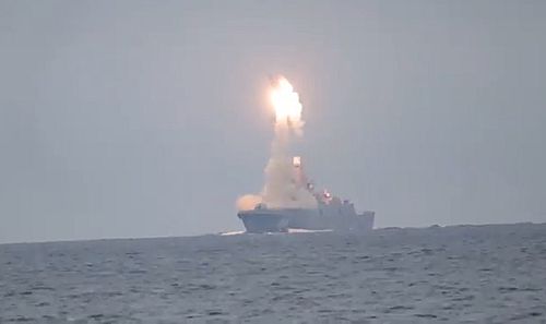 Пуск ракеты «Циркон» с фрегата «Адмирал Горшков»